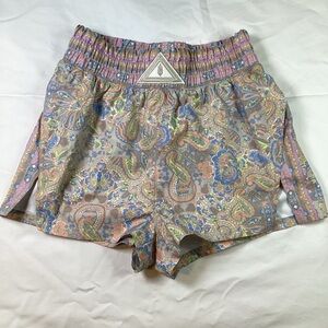 FP Movement by Free People Next Round Multicolor Paisley Athletic Shorts